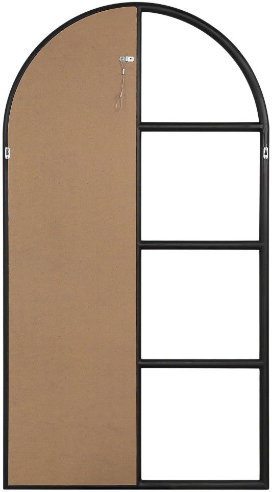 Renwil® Trellis Matte Black Full Length Mirror-3