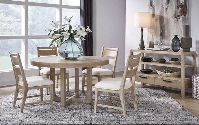 Magnussen Home® Somerset 2-Piece Butternut/Omari Natural Upholstered Dining Side Chair Set-1