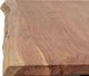 Porter International Designs Manzanita Natural Coffee Table with Black Metal X Base-4