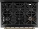FORNO® Antico Alta Qualita 36" Black Pro Style Dual Fuel Range-5