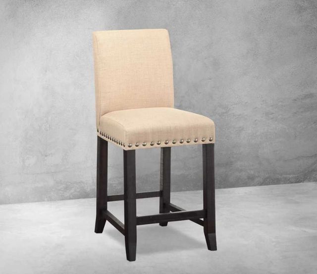 Modus Furniture Yosemite Neutral Tan/Rustic Black Pine Counter Stool-1