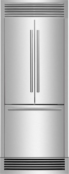 FORNO® 34 in. 17.5 Cu. Ft. Stainless Steel French Door Refrigerator