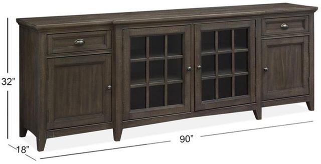 Magnussen Home® Westley Falls Graphite 90" Console-2