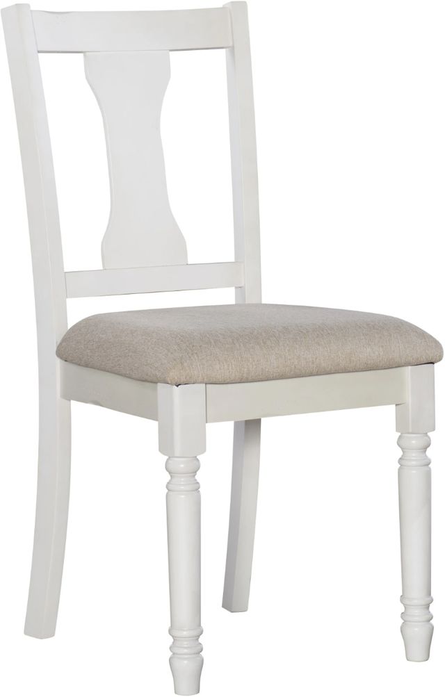 Powell® Willow Light Tan/Vanilla White Side Chair-0