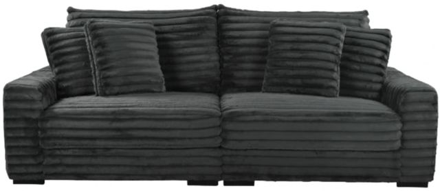 New Classic® Home Furnishings Embrace Charcoal Sofa-0
