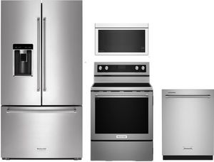 KitchenAid® 4 Piece Stainless Steel Kitchen Package