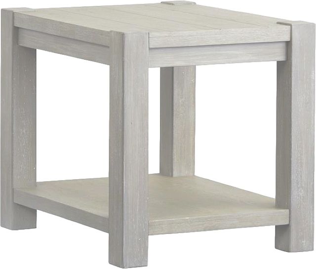 Magnussen Home® Burgess Calico Gray Rectangular End Table-0