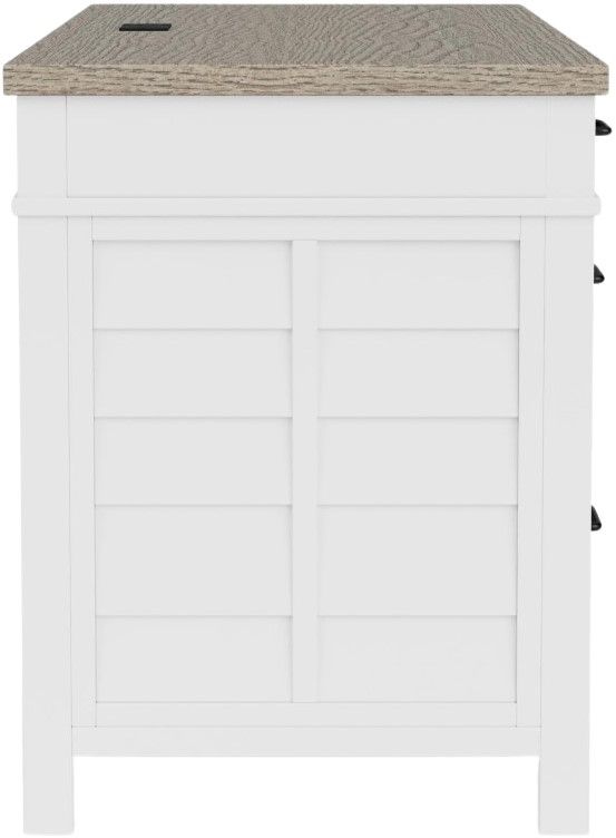 Riverside Furniture Finn Cloud Executive Desk with Fog Base-3