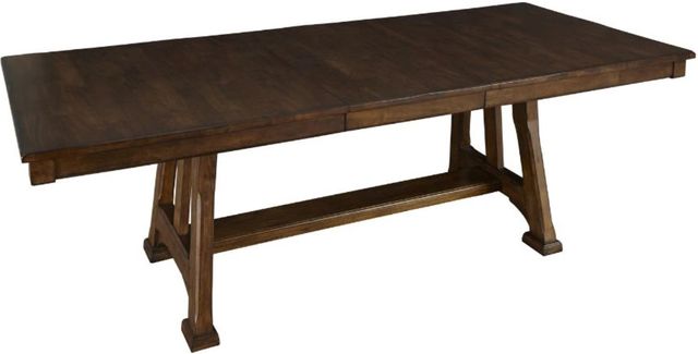 A-America® Ozark Mango Trestle Dining Table-0