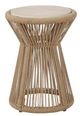 Bernards Trilogy Beige Spot Table with Brown Base-1