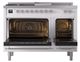 Ilve® Nostalgie II Noblesse 48'' Custom RAL Color Pro Style Dual Fuel Range with Chrome Trim-2