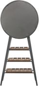 Howard Miller® Zelda Aged Iron/Dark Brown Wine and Bar Cabinet-3