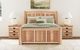 A-America® Amish Highlands Natural Queen Arch Panel Storage Bed-4