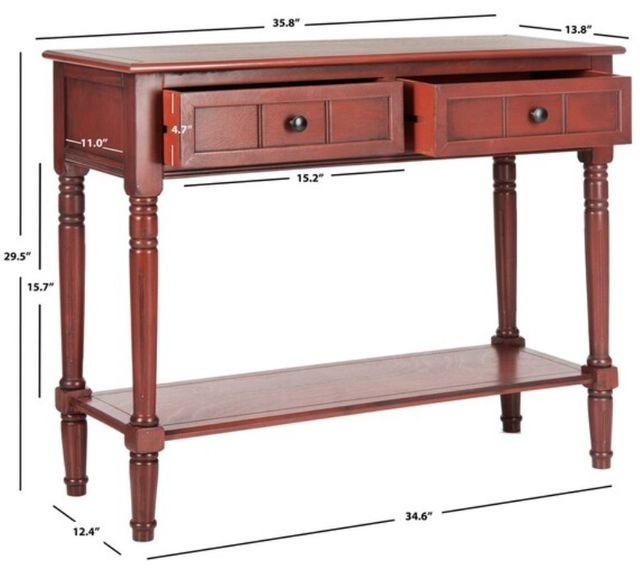 Safavieh Samantha Red Console Table-2