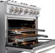 ZLINE Select 36" Stainless Steel Pro Style Dual Fuel Range-4