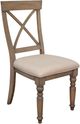 Riverside Furniture Aberdeen Weathered Driftwood X-Back Dining Side Chair-0