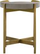 Armen Living Dua Antique Brass End Table-3
