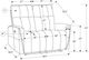 Monarch Specialties Inc. Light Grey 50" Small Upholstered Power 2-Seater Reclining Loveseat-2