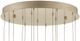 Currey & Company Pepper Round Multi-Drop Nickel Pendant Lighting-1