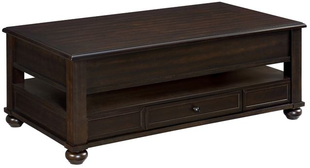 Elements International Wagner 3-Piece Cherry Occasional Table Set-2