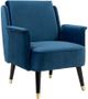 A & B Home Dougray Black/Blue Armchair -0
