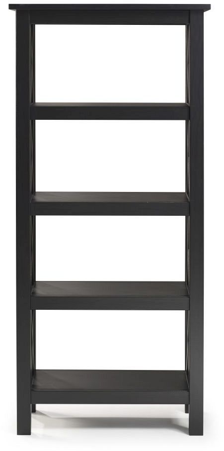 Linon Davis Black Bookcase-1
