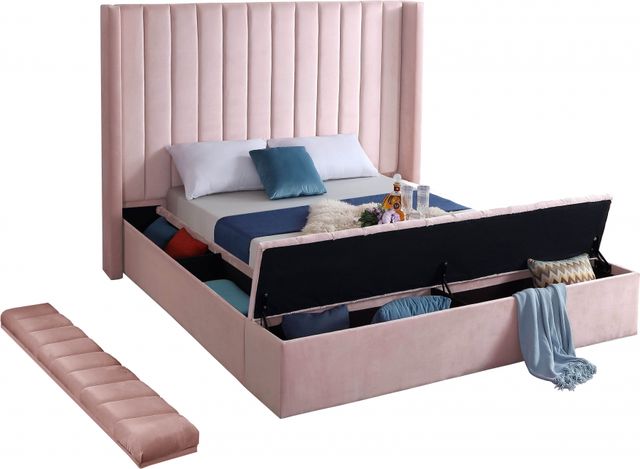 Meridian Furniture Kiki Pink King Bed-3