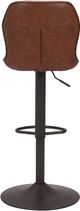 Zuo® Modern Vital Dark Bronze/Vintage Brown Bar Stool-3