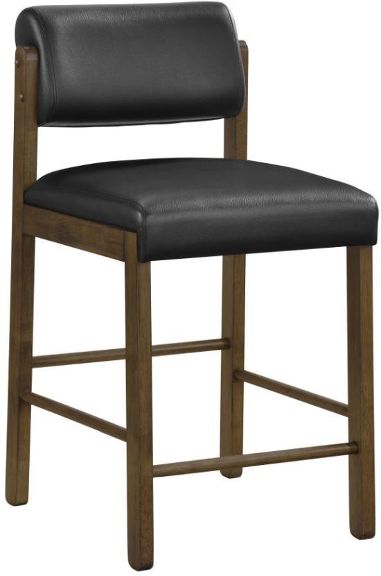 Coaster® Kehoe 2-Piece Black/Walnut Counter Stool Set-3