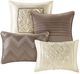 Olliix by Madison Park Essentials Taupe California King Joella 24 Piece Room in a Bag-4