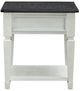 Liberty Furniture Allyson Park Charcoal End Table with Wirebrushed White Base-4