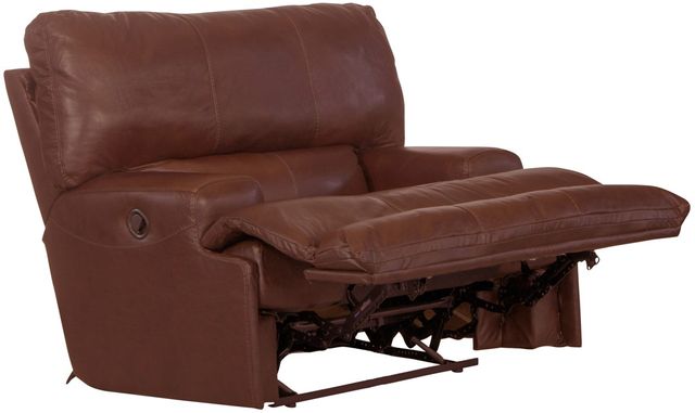 Catnapper® Wembley Walnut Leather Lay Flat Recliner-1