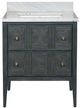 Currey & Company Santos 28" Vintage Navy Vanity with Rectangular Undermount Sink-3