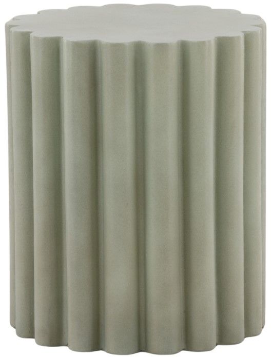 Dovetail Furniture Curtis Pastel Green Concrete Outdoor Side Table-0