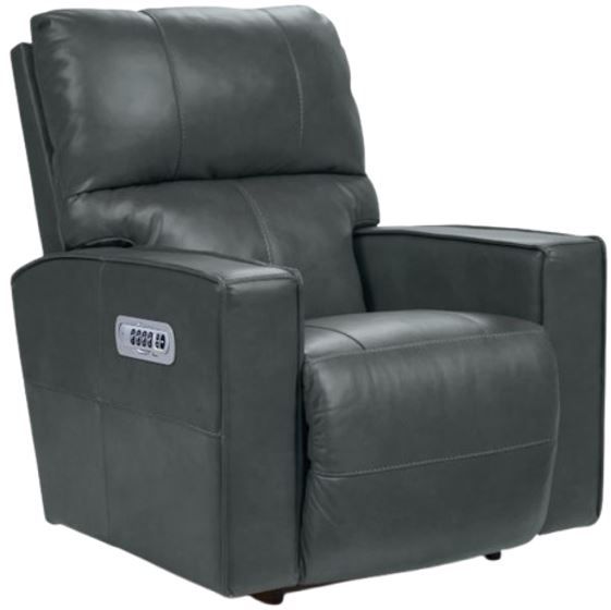 La-Z-Boy® Maddox Slate Leather Power Rocking Recliner with Headrest and Lumbar-0