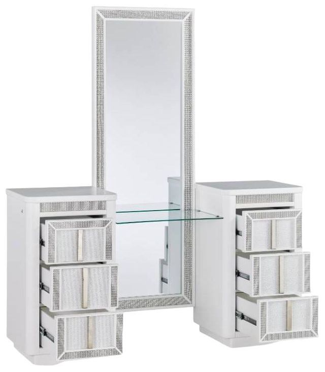 Signature Design by Ashley® Chalanna 2-Piece White Vanity Set with Mirror-2