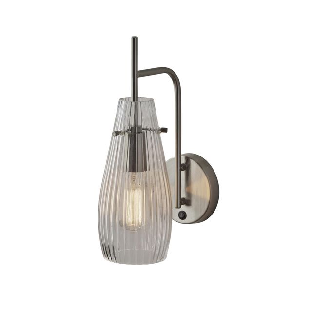 Adesso® Layla Brushed Steel Wall Lamp-1