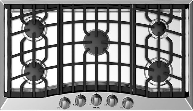 Viking® 3 Series 36" Stainless Steel Liquid Propane Cooktop-0