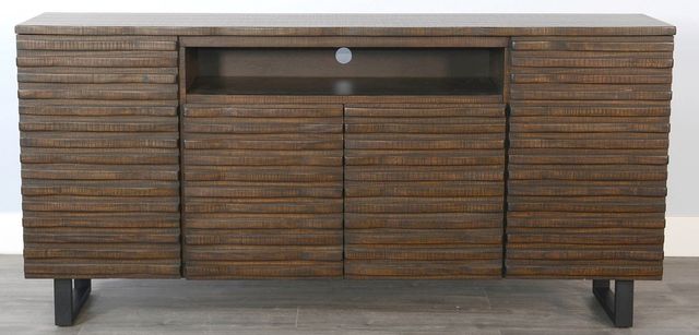 American Wholesale Furniture Contempo Brown TV Console-3
