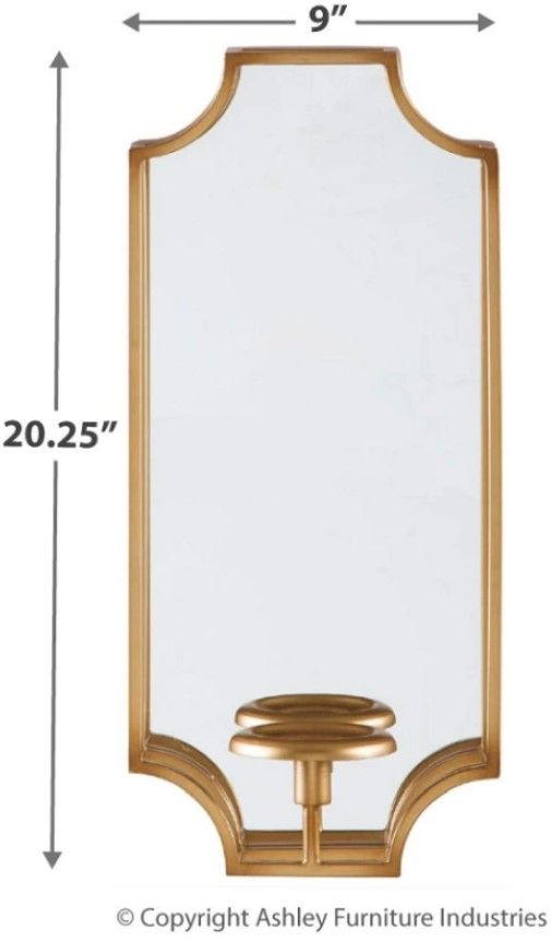 Signature Design by Ashley® Dumi Gold Wall Sconce-1