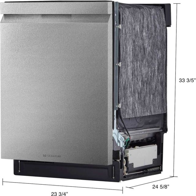 LG SIGNATURE 24" Textured Steel™ Built In Dishwasher-3