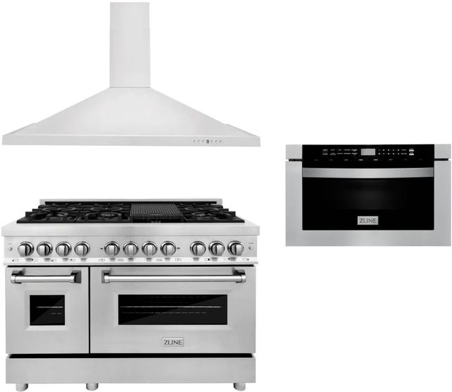 ZLINE 3 Piece Stainless Steel Kitchen Package Direct Appliance of