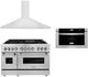 ZLINE 3 Piece Stainless Steel Dual Fuel Kitchen Package-0