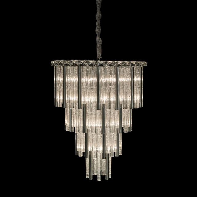Michael Amini® Chimes Silver 18-Light Chandelier-2