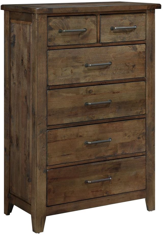 Mazin Furniture Jerrick Burnished Brown Chest-0