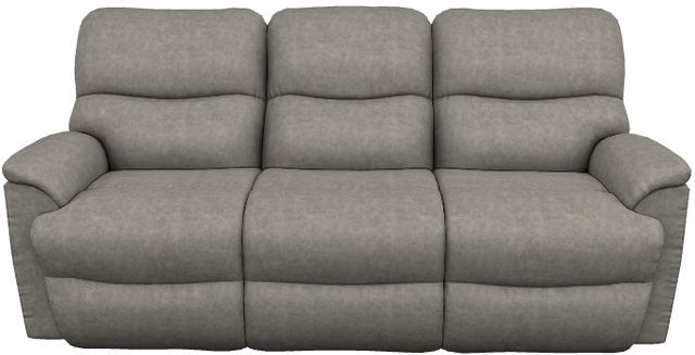 La-Z-Boy® Trouper Charcoal Power Reclining Sofa with Headrest and Lumbar-1