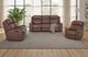 Franklin™ Parker Duvall Vintage Brown Power Reclining Loveseat with Power Headrest and Neori Air Massage-1