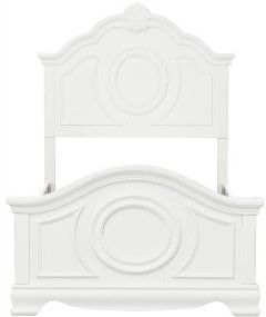 Mazin Furniture Lucida White Twin Bed-0