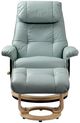 BenchMaster Caribbean Line Ventura Pastel Blue Chair and Ottoman Set-1