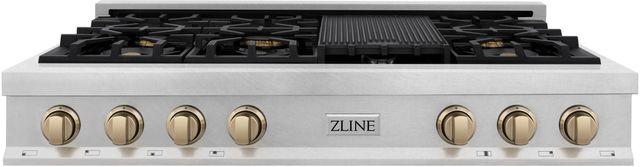 ZLINE Autograph Edition 48" Stainless Steel Gas Rangetop-0